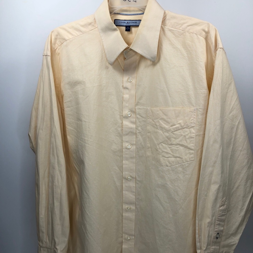Tommy Hilfiger Checkered Button Down Dress Shirt